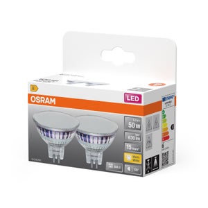 OSRAM LED Star Reflector Ampoule GU5.3 20W équivalent Blanc Chaud 2700K - 210 Lumens - Verre Clair
