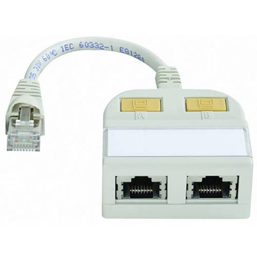 Adaptateur Y RNIS RJ45 Telegärtner J00029A0011 - [2x RJ45 femelle - 1x ...