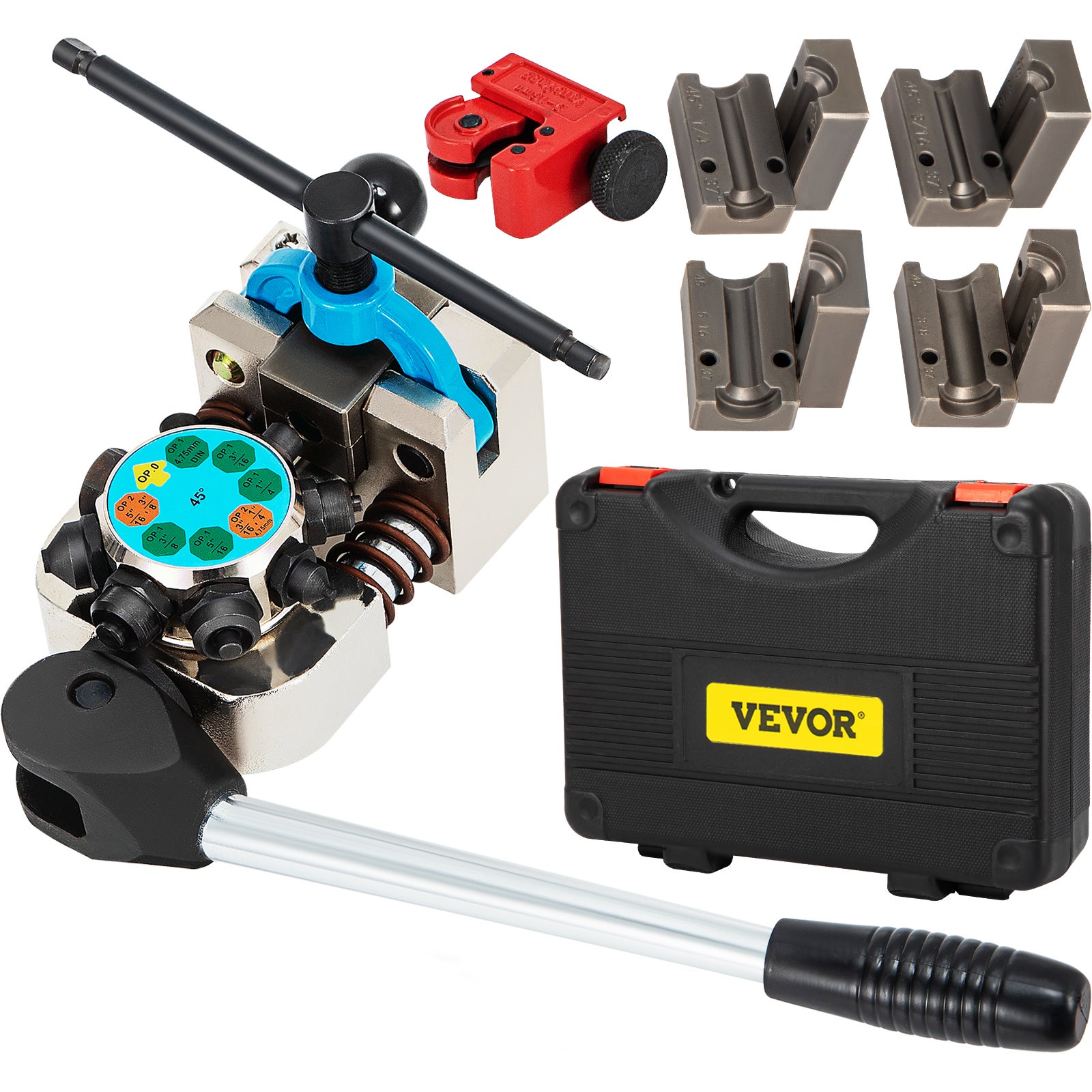 Cintreuse De Tuyaux De Frein 4 En 1 – 3/16" 1/4" 5/16" 3/8" – Outil Pro Pour Mécanique Auto – OTOTEC