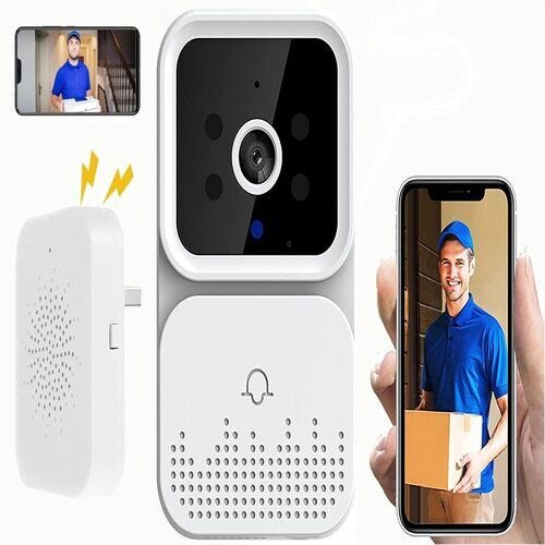 Campanello Video WiFi Impermeabile - Citofono Smart Con Visione Notturna E App - Foto 5