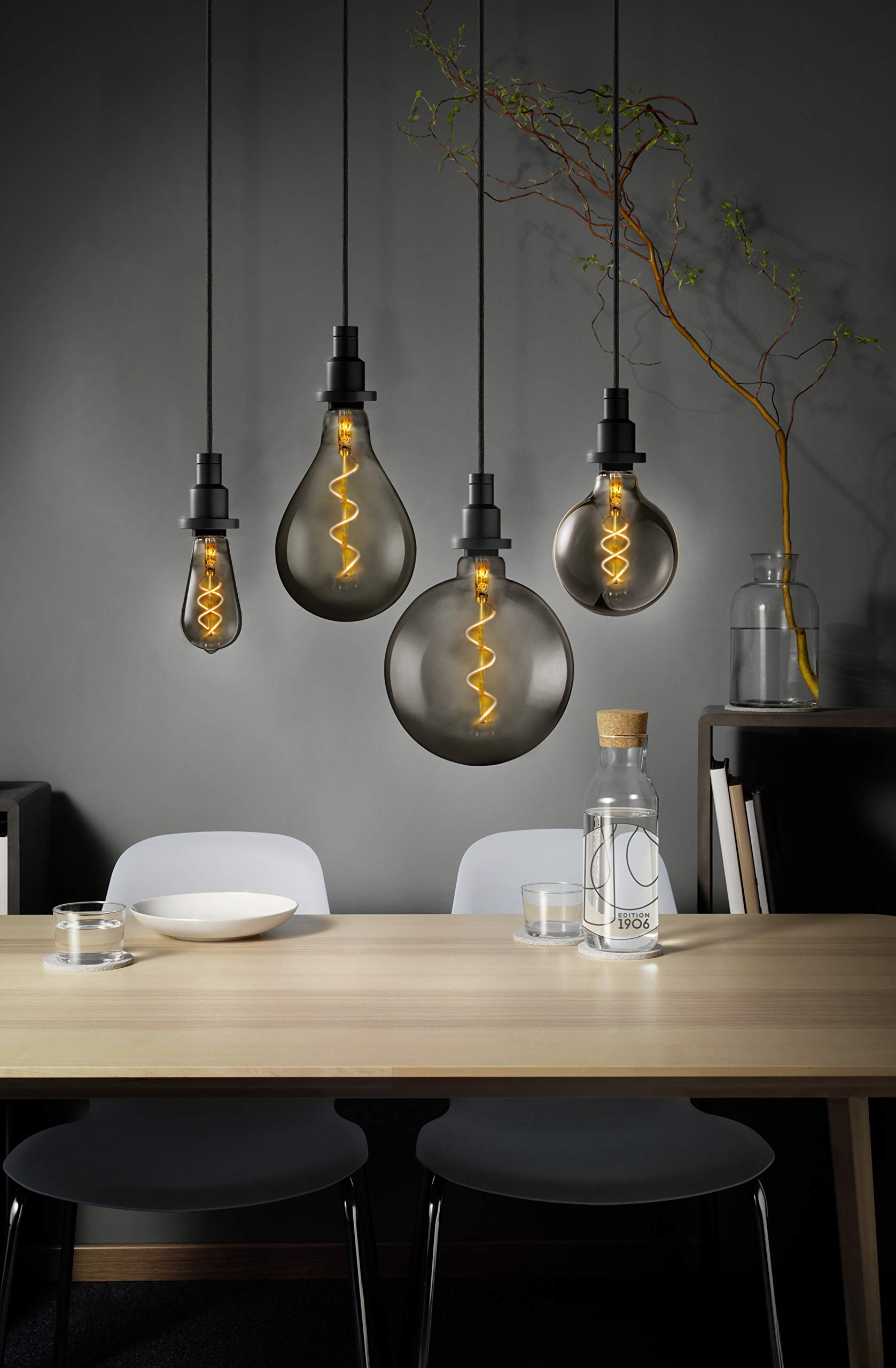 Ampoule LED éd.1906 200 mm clair fil spiralé fumé 5W12 E27 OSRAM - 7
