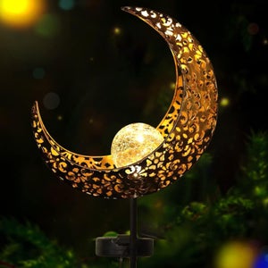 Lampada da giardino impermeabile a luce solare lunare