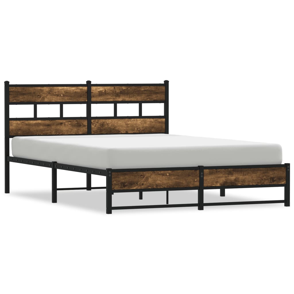 Lit Double Lit Adulte Cadre De Lit En M Tal Sans Matelas Ch Ne Fum X Cm Cfw