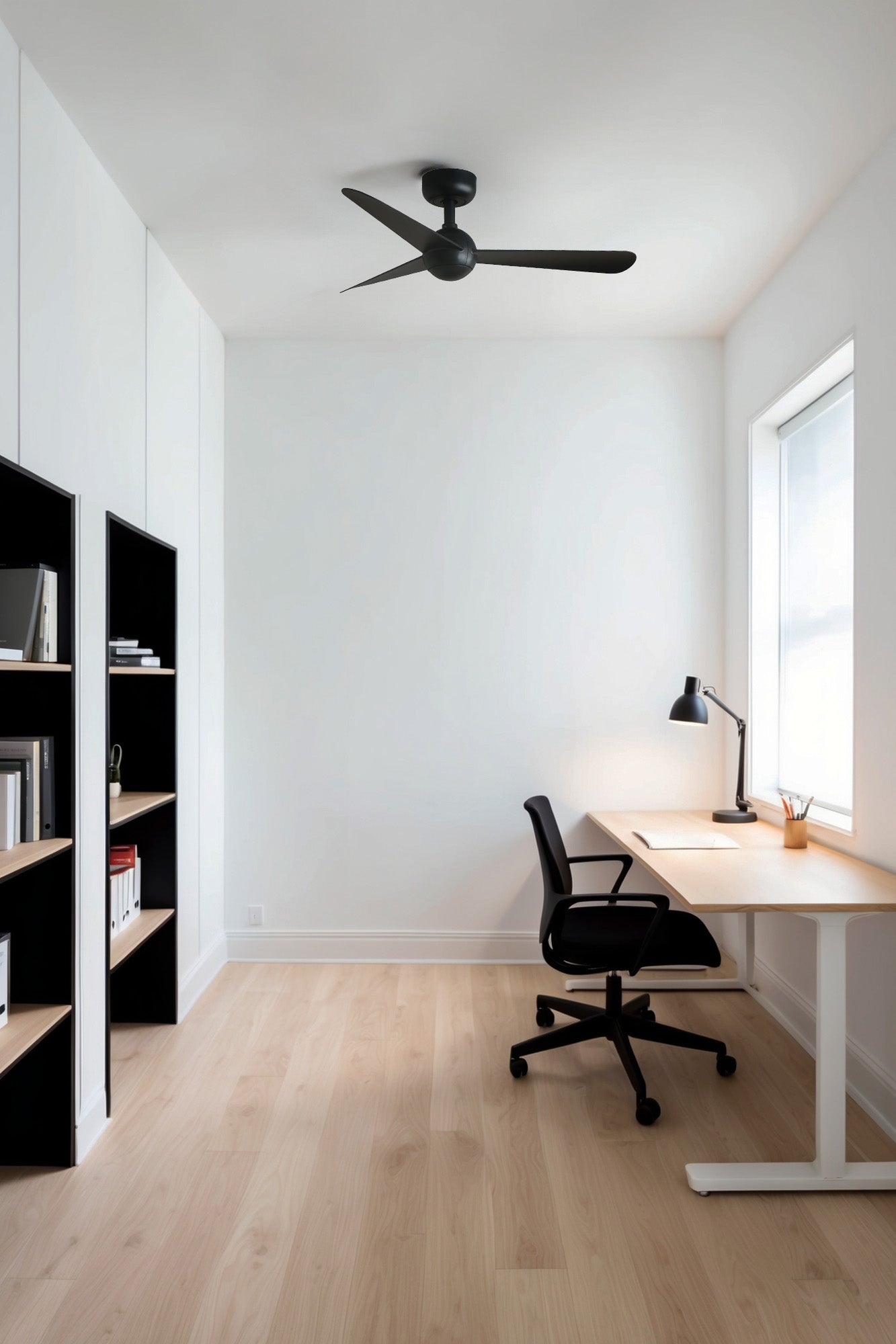 Faro MINI Petit ventilateur de plafond blanc mené de Punt avec la