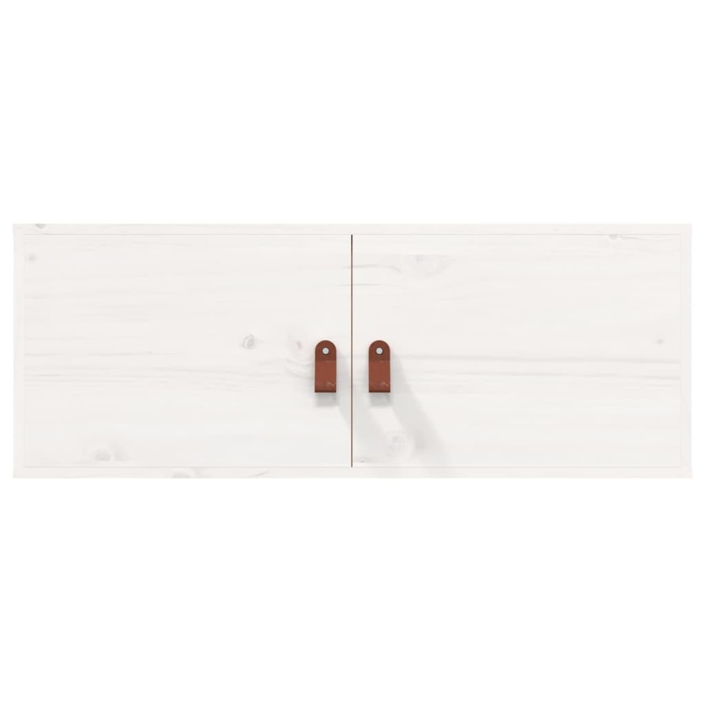 Maison Exclusive - Armario de pared de madera maciza de pino blanco 80x30x30 cm - 3