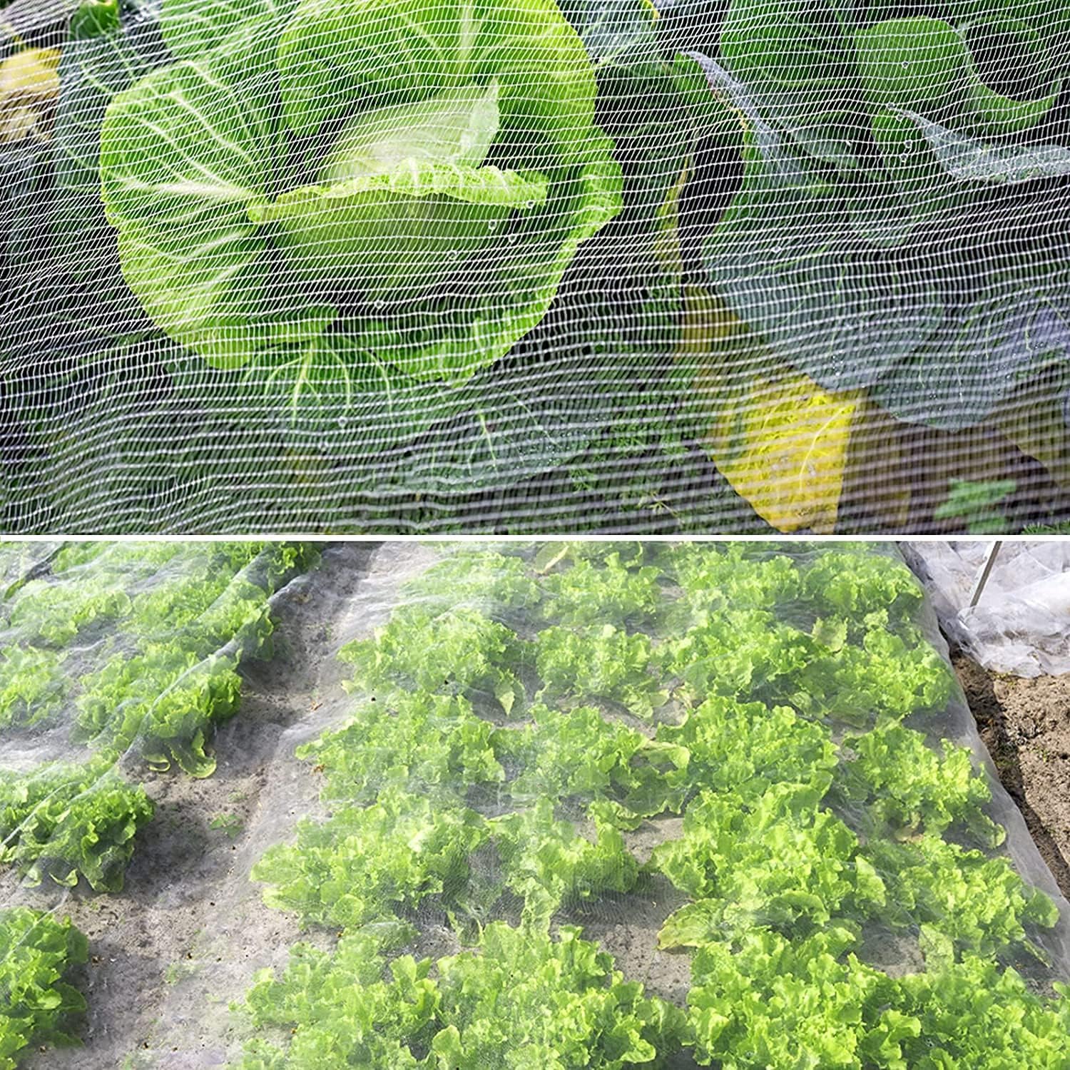 Rete di Protezione da Insetti a Maglia Fine, Rete Anti Insetti e Anti Uccelli per Orto Giardino, Rete Antinsetto per Frutta Fiori Piante Colture Serre, Bianca(2.5x20m