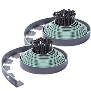 Bordo Giardino Flessibile, Bordi Aiuole Plastica, Con 60 Chiodi Di
