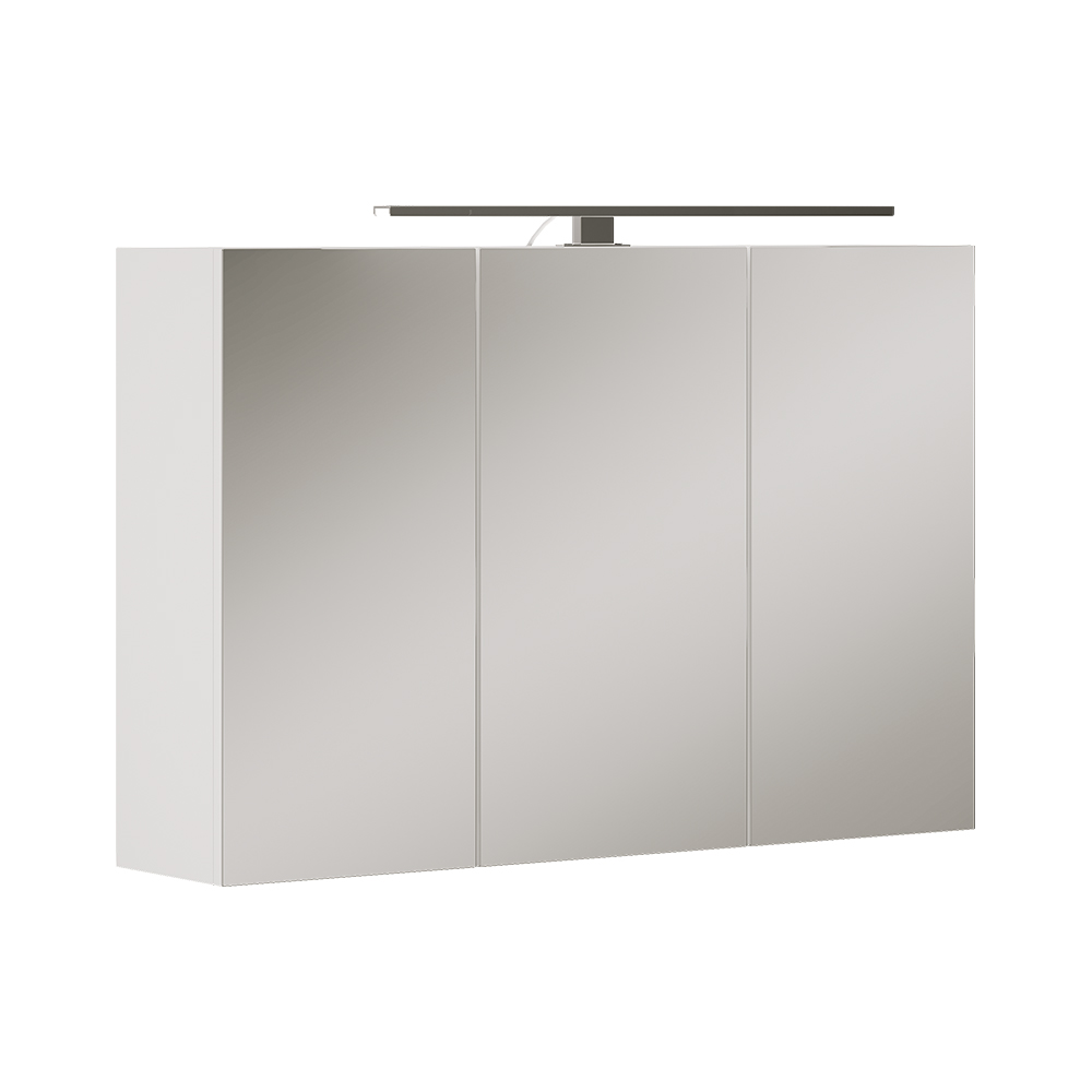 Vicco Szafka z lustrem w łazience Lavio, Biały, 90 x 60 cm z oświetleniem LED