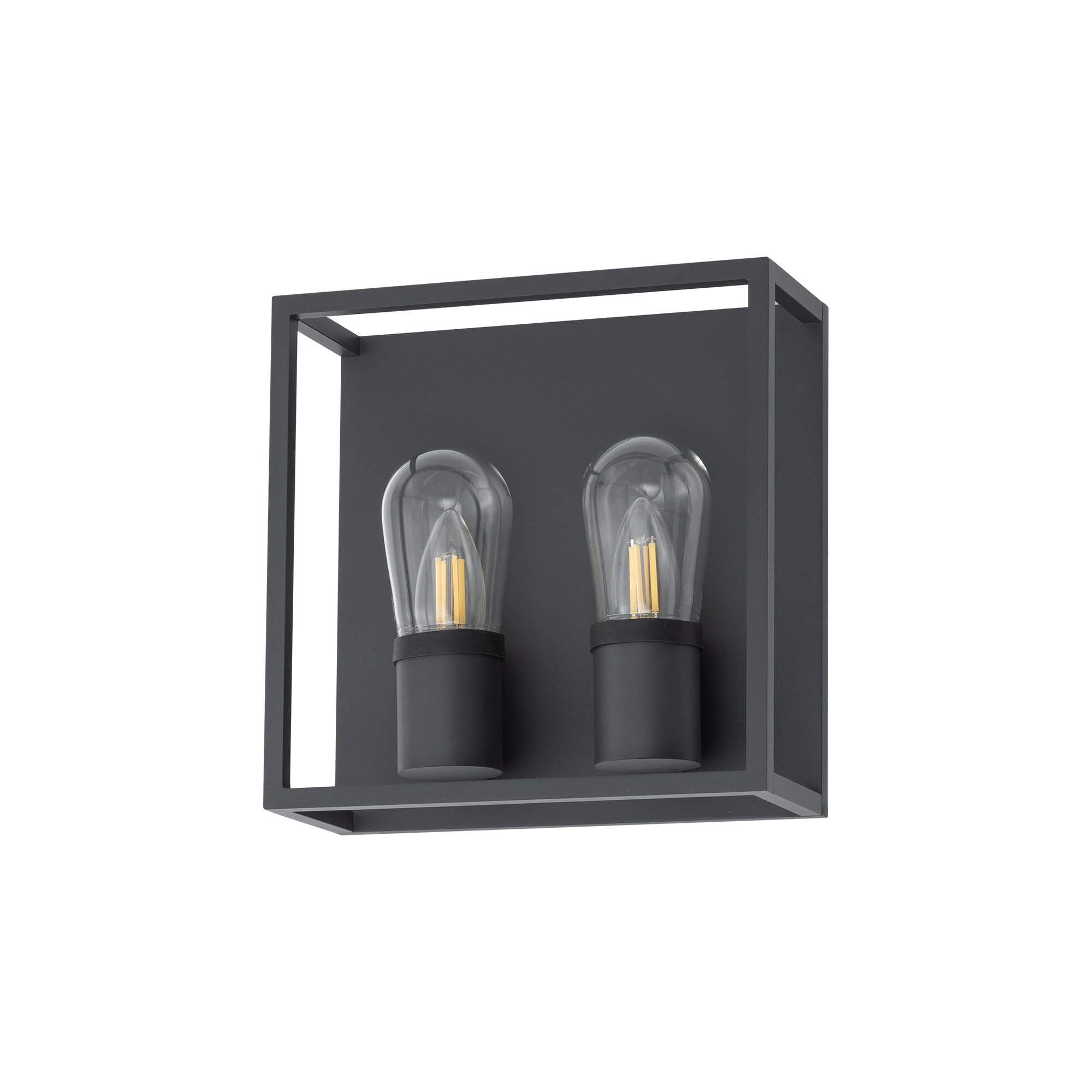 Kinkiet ścienny Margot czarny 2xE14x6W wym: 25 x 25 cm metal IP54 Nowodvorski Lighting
