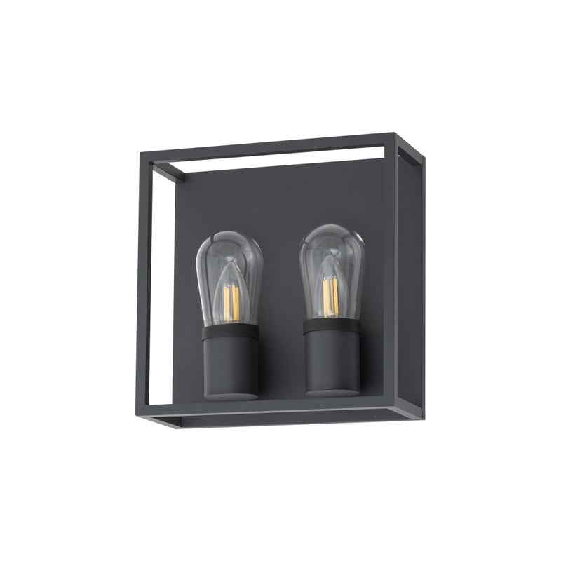 Kinkiet ścienny Margot czarny 2xE14x6W wym: 25 x 25 cm metal IP54 Nowodvorski Lighting