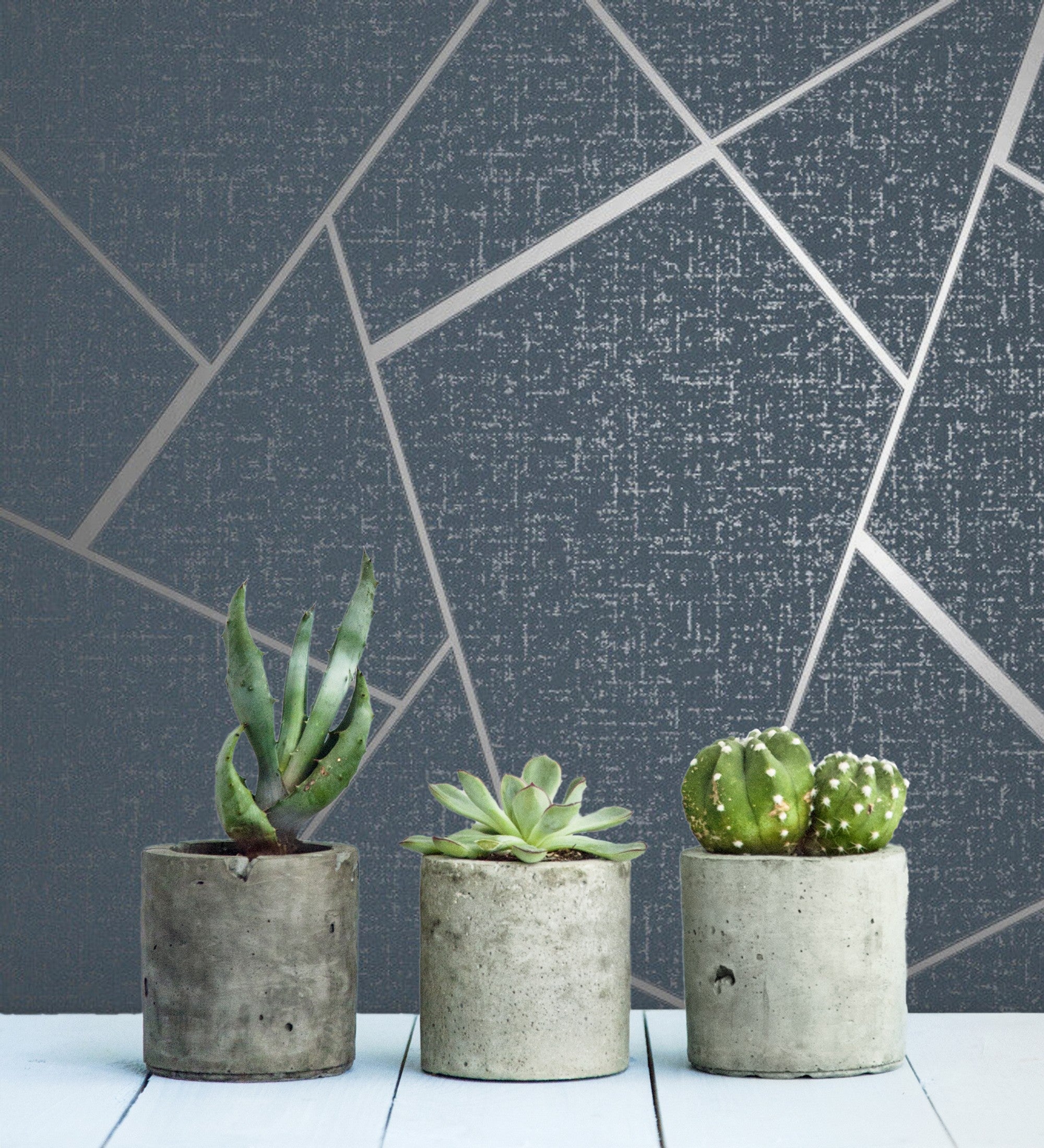 Papier peint vinyle lessivable lignes métallisés en relief style Art déco - Harris line 681953 de GAULAN - Rouleaux de 10 m x 0,52 m - 3