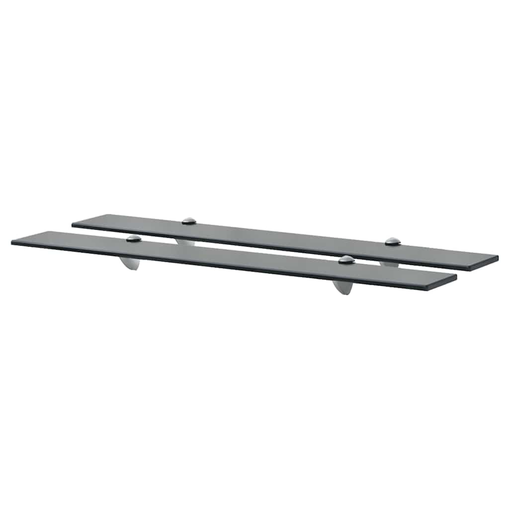 Maison exclusive - estantes flotantes 2 unidades vidrio 8 mm 80x20 cm