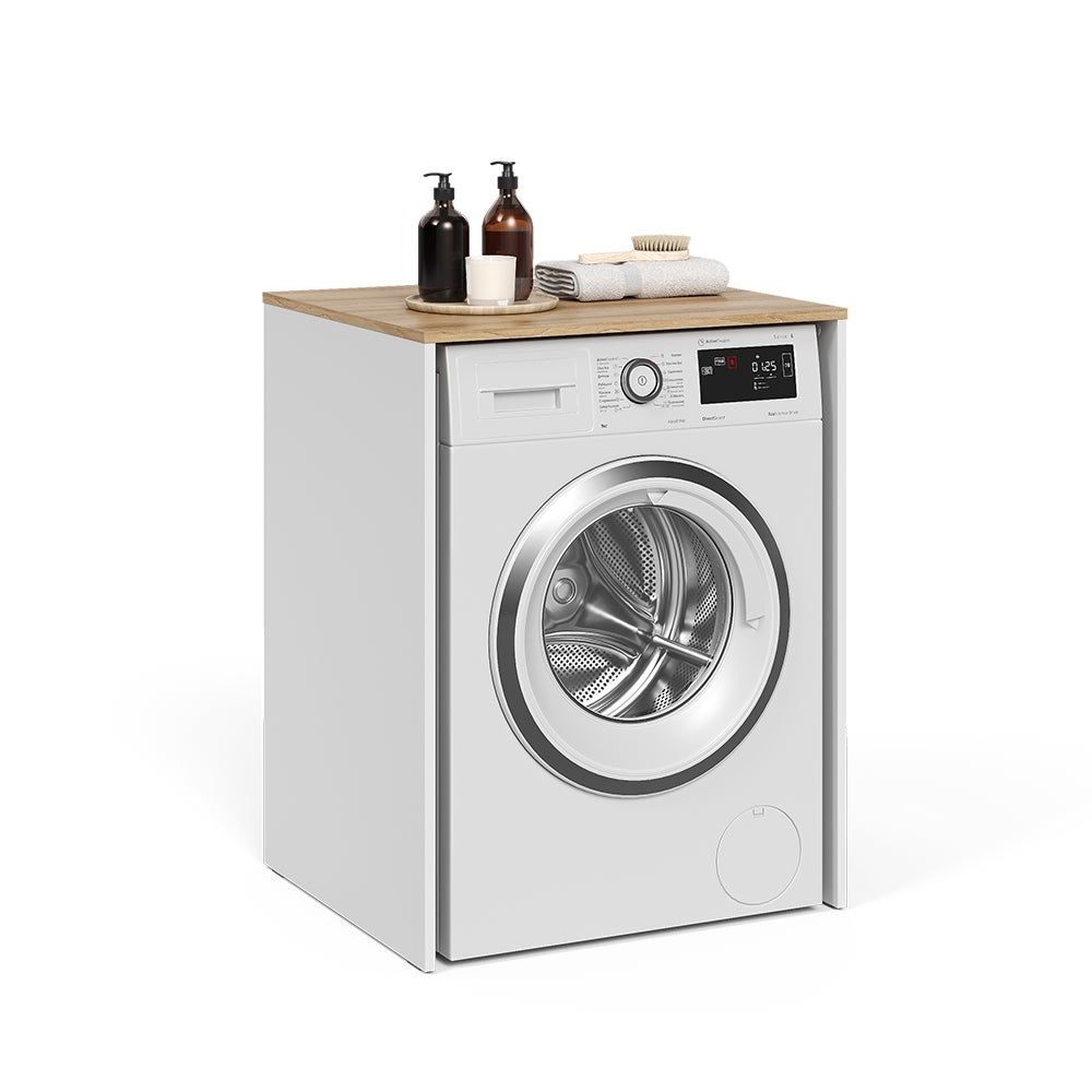 Vicco Armario para lavadora Viktor, Blanco/Artesano, 68 x 88.2 cm - 5