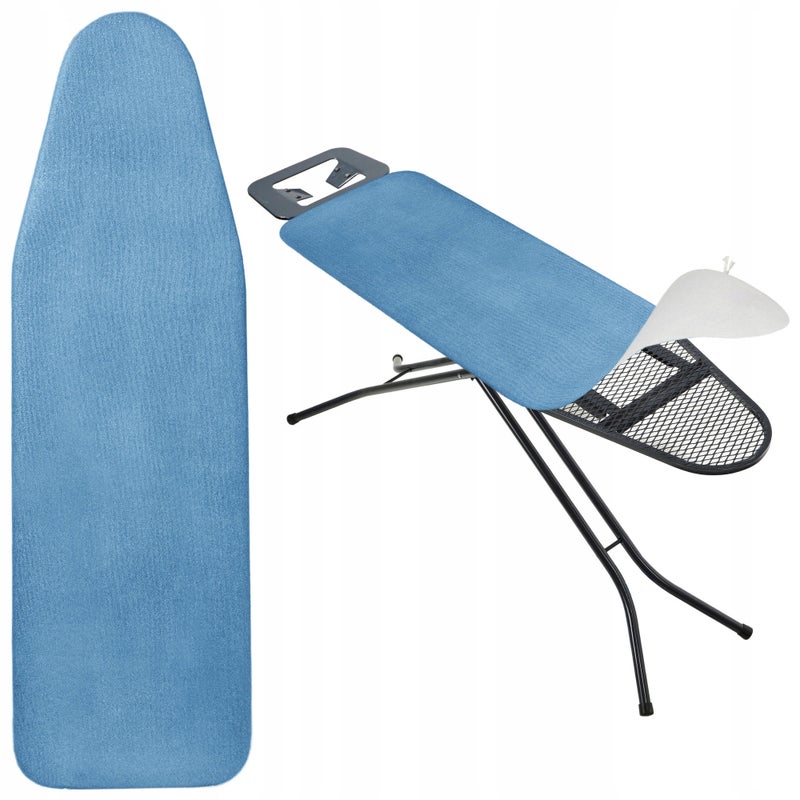POKROWIEC NA DESKĘ 127x46cm DO PRASOWANIA PODKŁAD NACIĄGANY NIEBIESKI