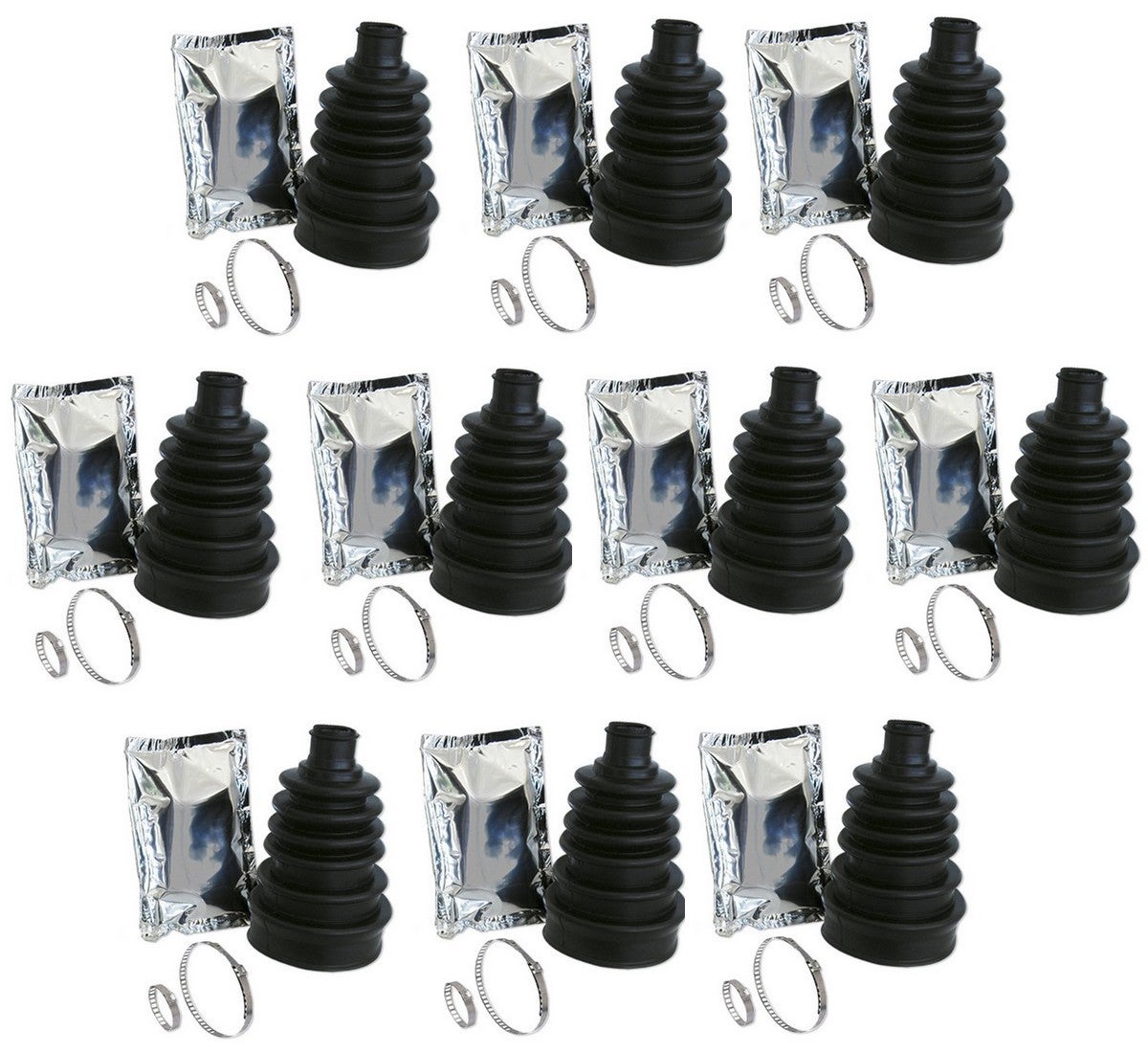 Fendu Universel Lot De 10 Soufflets De Cardan Universels Pour Auto - Avec  Colliers Et Graisse - Neuf Carnet Lettre Verte