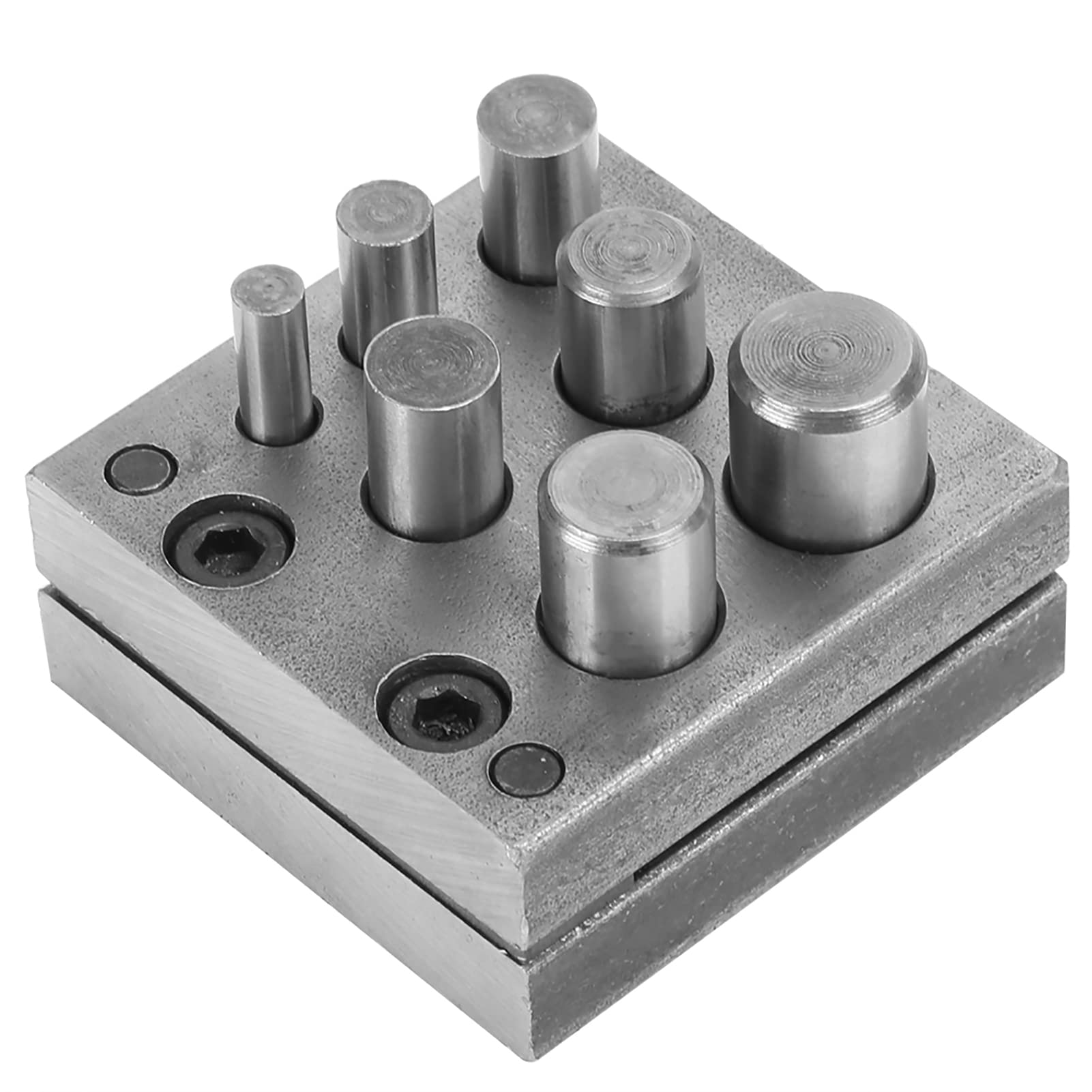 Matrice Poinçonnage 7 Trous Acier Allié - Outil Fabrication Bijoux Disques Perforation