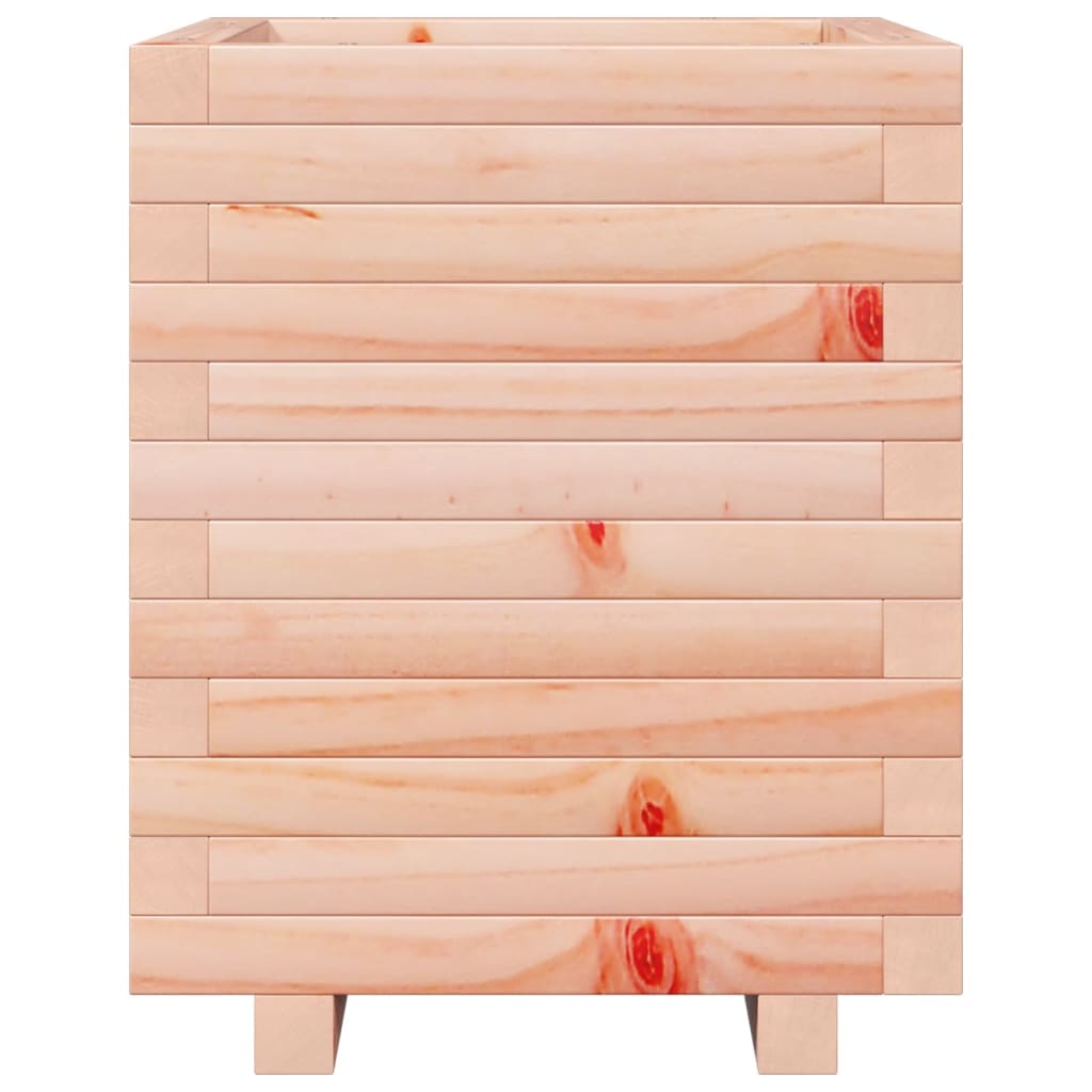 Jardinière bac lit surélevé plantes fleurs terrasse jardin 40 x 40 x 49,5 cm bois massif douglas marron 02_0037568 - 2