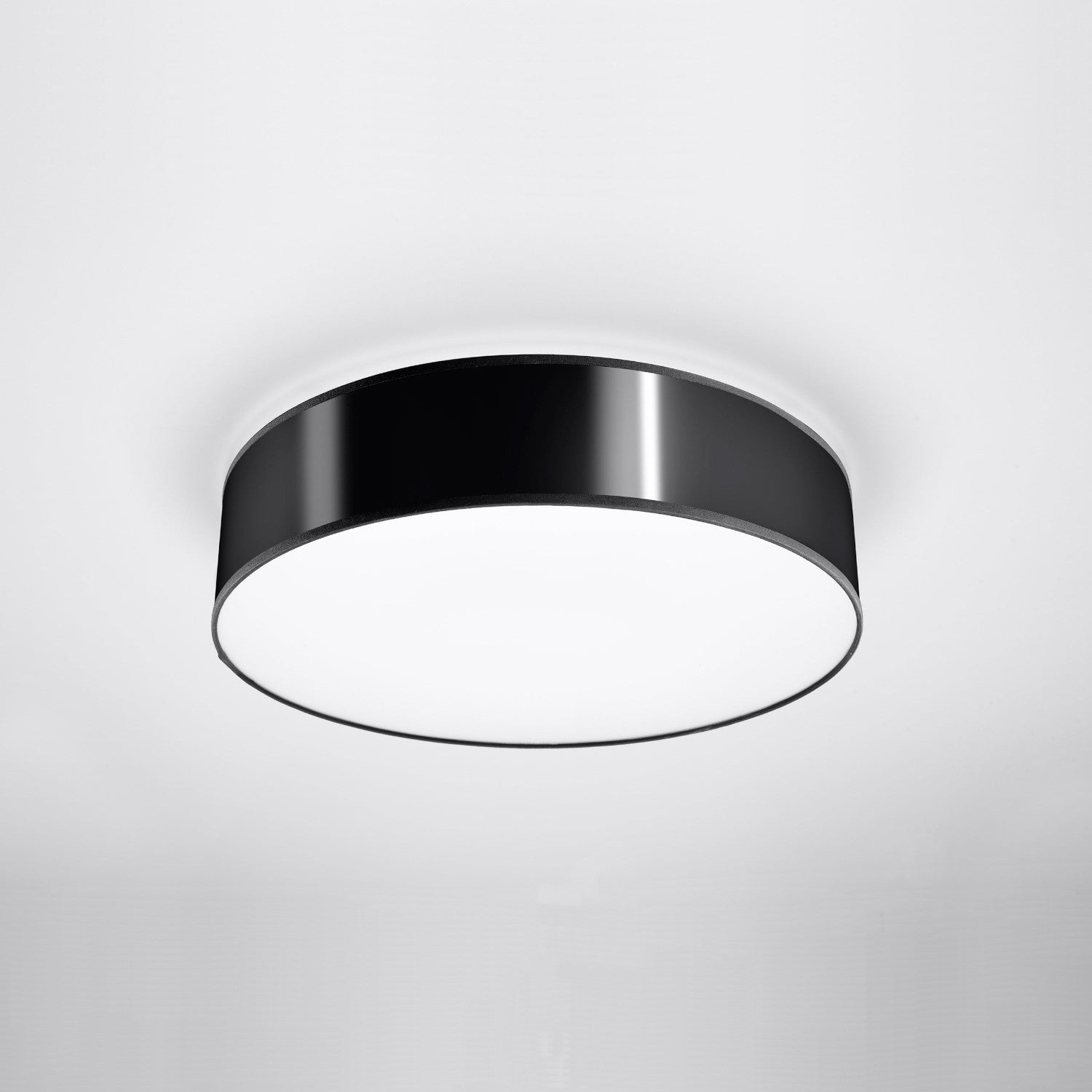 Plafon Arena okrągły czarny 3xE27x20W wym: 12 x 45 cm IP20 tworzywo sztuczne Sollux Lighting