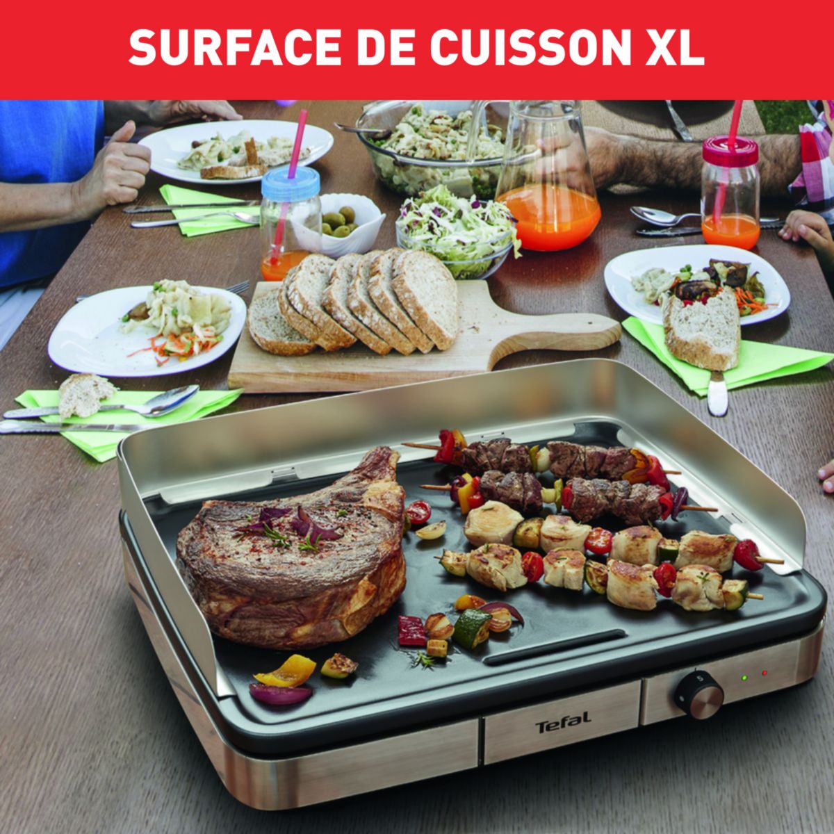 Plancha électrique TEFAL CB690D12 Maxi XXL inox - 4