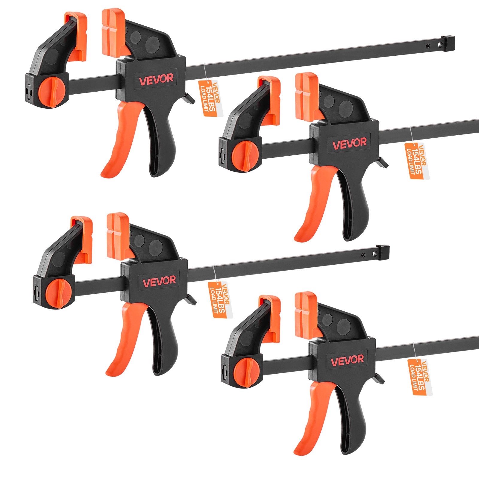 4 x Zaciski do obróbki drewna 30,48/15,24 cm Zacisk jednoręczny Zacisk F VEVOR