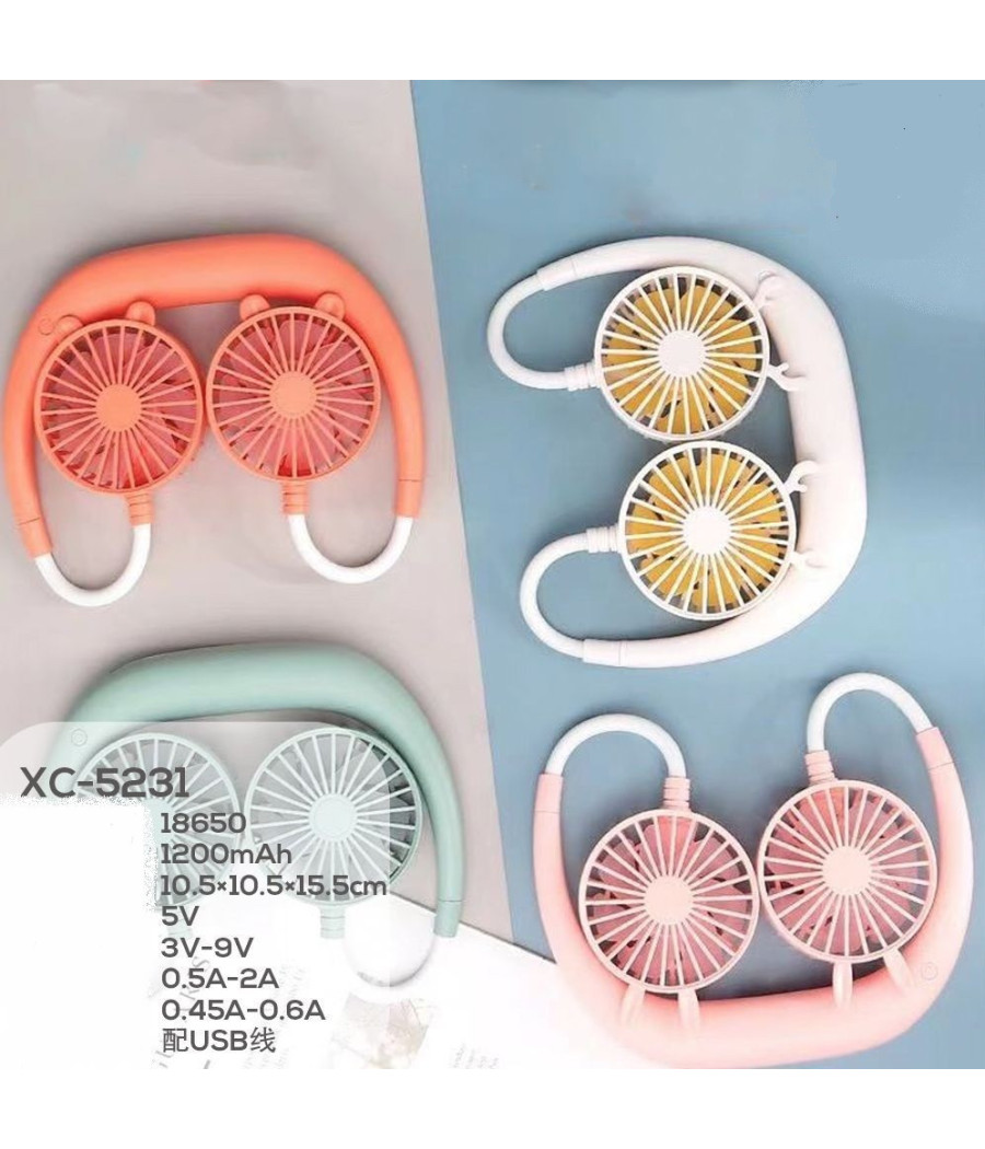 Jsdoin Ventilatore Da Collo, Portatile A 5 Velocità Mini USB - Foto 7