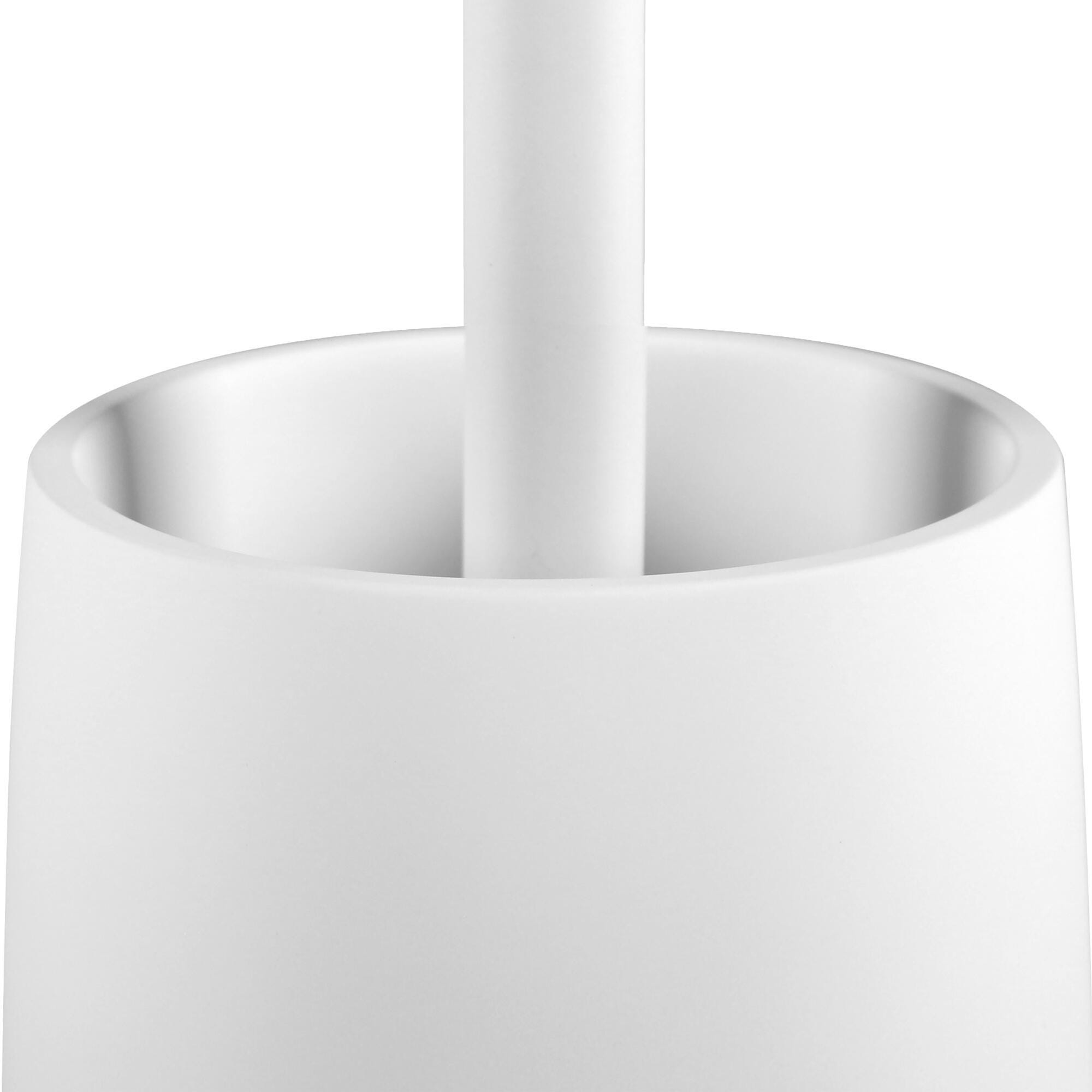 Brosse WC avec pot en résine COLOR - Blanc mat - SENSEA - 3