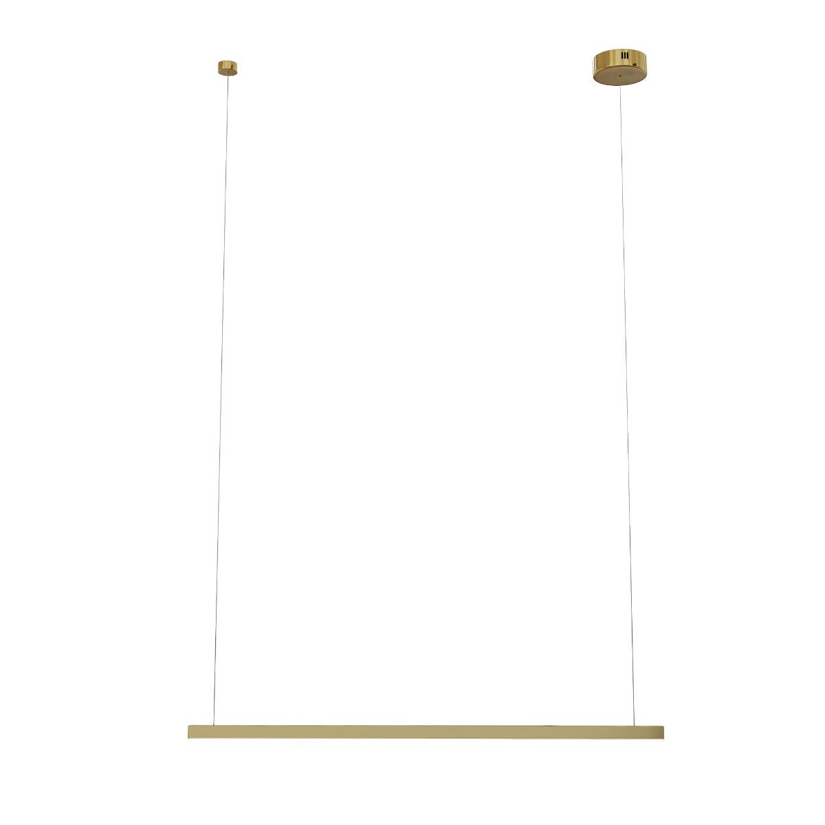 Lampa wisząca TRIO LED 12W Ciepła biel 733lm złoty szczotkowany wym: 150 x 100 x 3,6 cm Maxlight