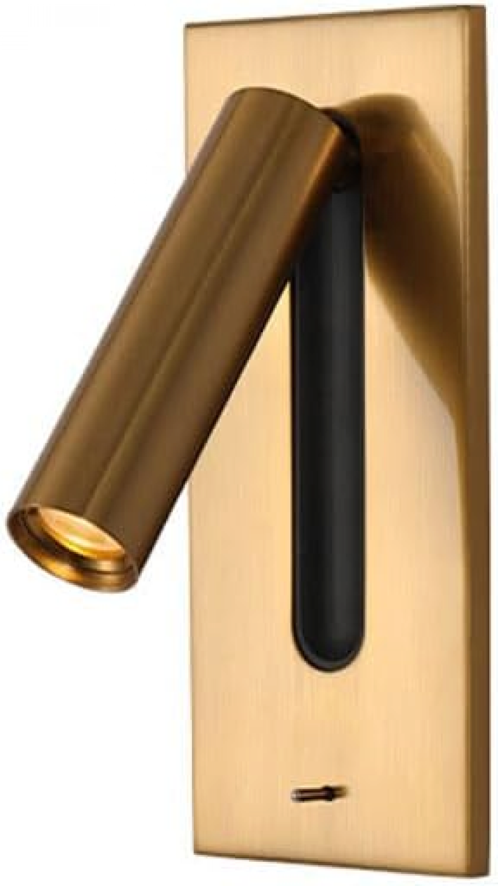 Kinkiet, Lampa nocna do czytania, Obrotowa lampka nocna 360 stopni z przełącznikiem (miedziana)