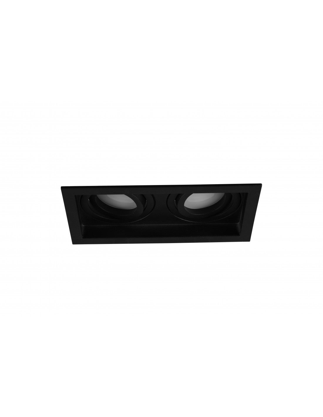 Oprawa sufitowa wpuszczana podtynkowa Kenai czarna 2xGU10x15W prostokątna ruchoma IP20 wym: 17,2 x 9,2 cm metal Trio - 2