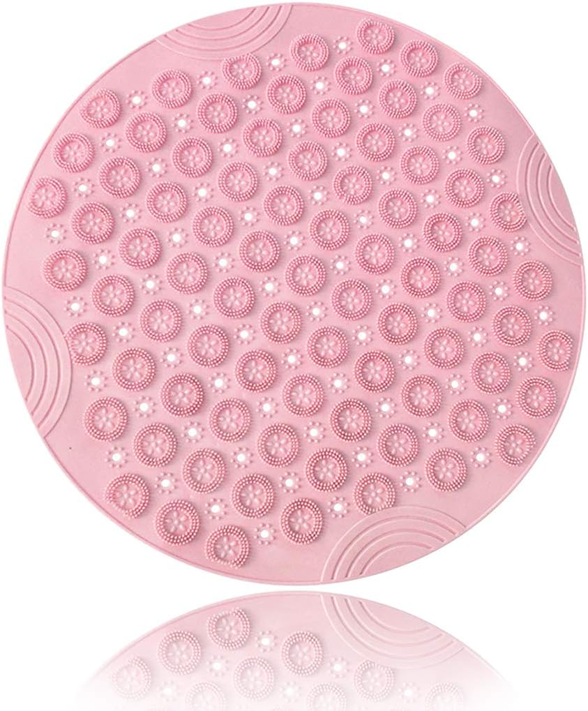 Mata antypoślizgowa do wanny, okrągła mata prysznicowa z tworzywa PVC, odporna na pleśń, z przyssawkami, trwała mata do masażu stóp, antybakteryjna