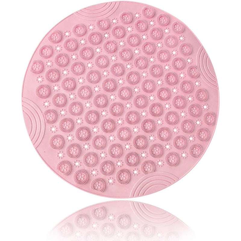 Mata antypoślizgowa do wanny, okrągła mata prysznicowa z tworzywa PVC, odporna na pleśń, z przyssawkami, trwała mata do masażu stóp, antybakteryjna