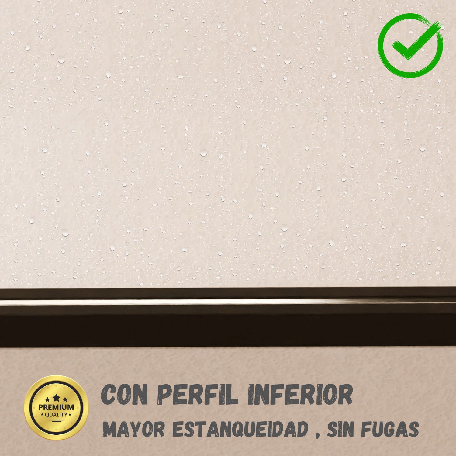 Mampara de ducha frontal corredera + fijo, con perfil inferior, Vidrio de seguridad 6mm antical, 133,5 a 138 cm x 195cm alto, REVERSIBLE, Negro - 4