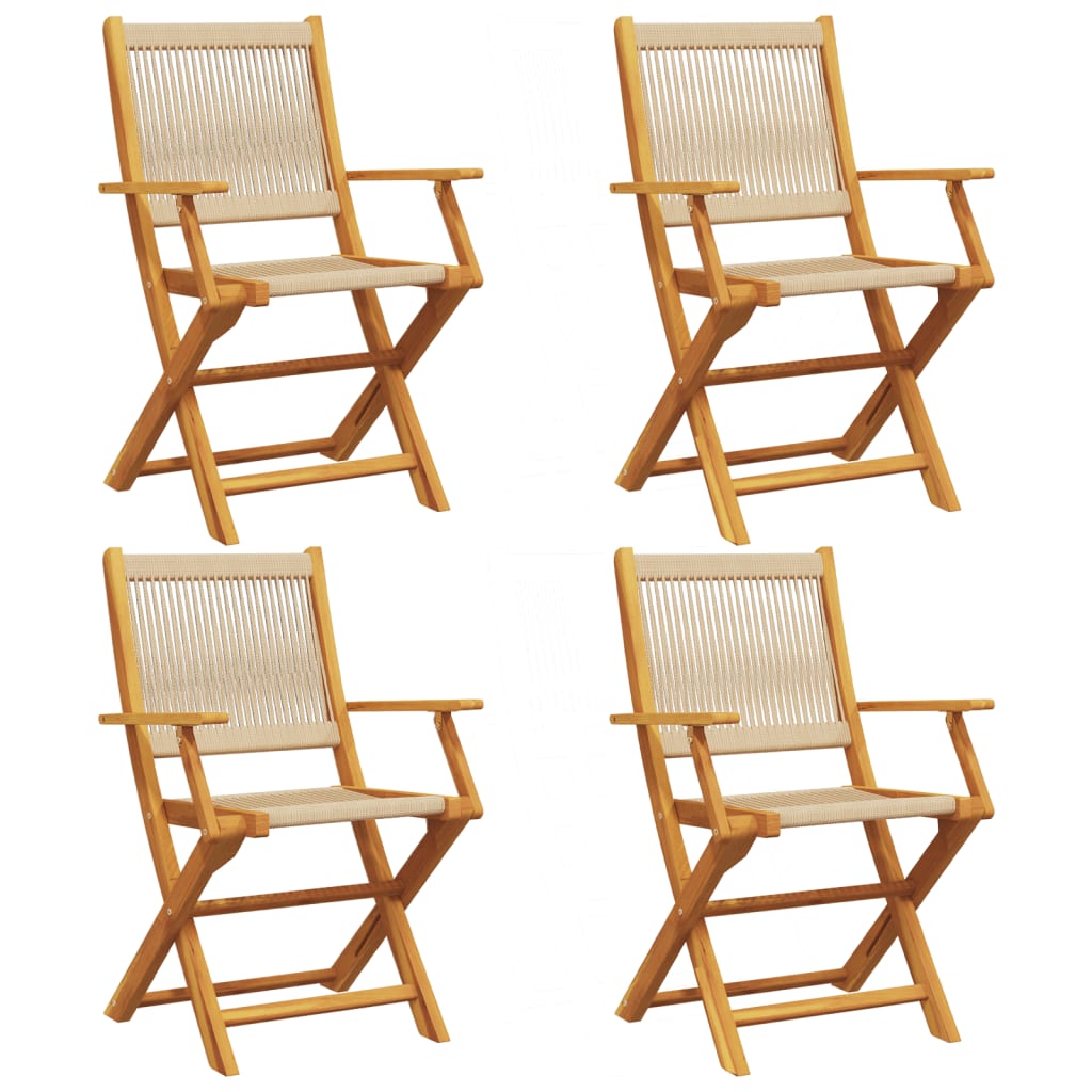 Set De 2 Chaises Pliantes Deuba 'Sydney' – Bois D'acacia Certifié FSC Pour Terrasse Et Jardin