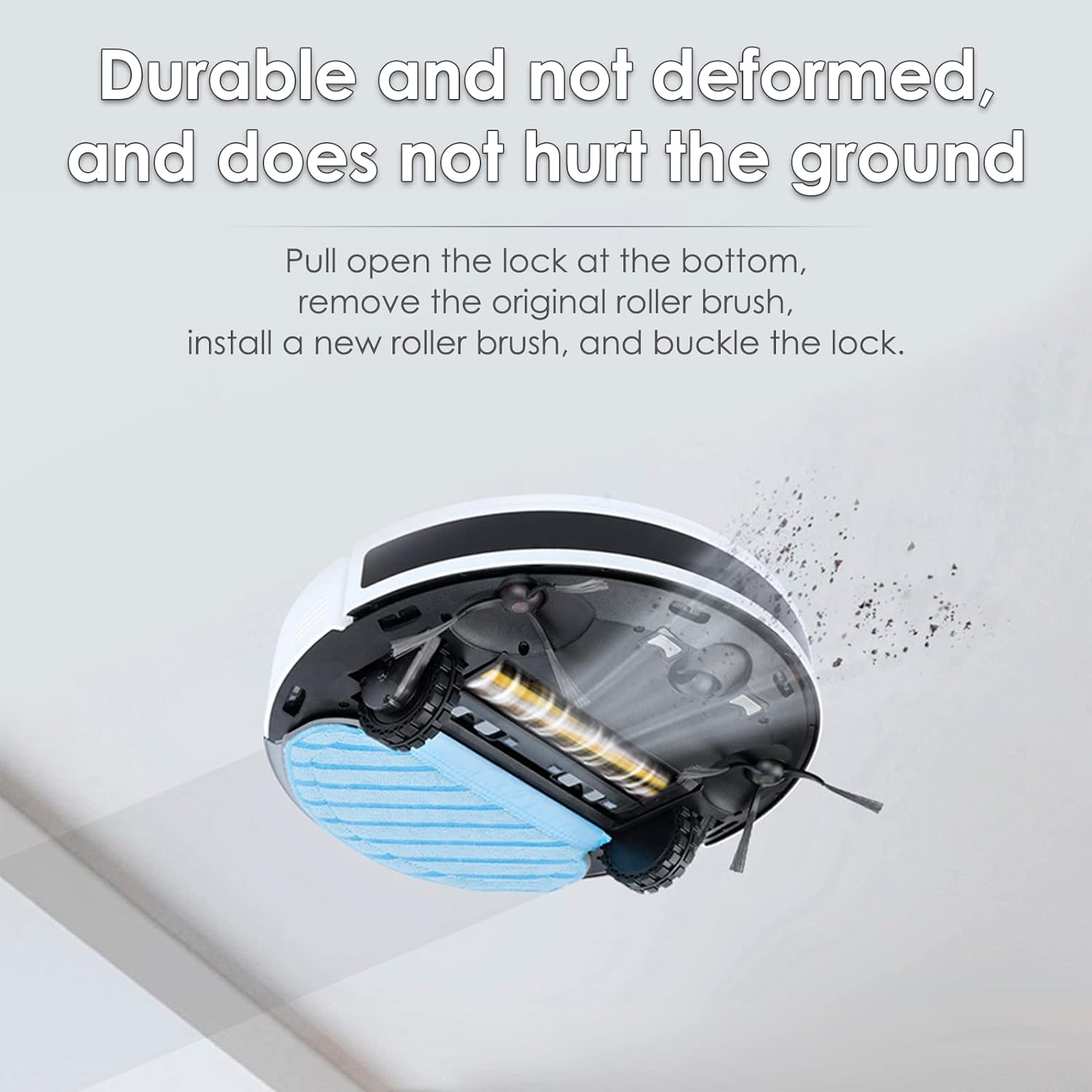 2 Spazzole Principali Di Ricambio Per Ecovacs Deebot Ozmo T8 Aivi – Parti Originali, Facile Sostituzione, Manutenzione Robot Aspirapolvere