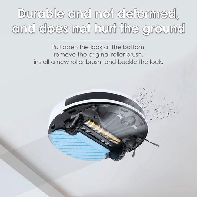 2 Spazzole Principali Di Ricambio Per Ecovacs Deebot Ozmo T8 Aivi – Parti Originali, Facile Sostituzione, Manutenzione Robot Aspirapolvere
