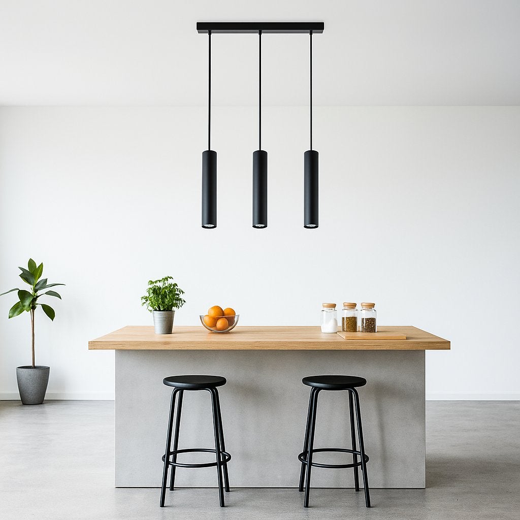 Lampa wisząca Keon LED GU10 3-punktowa 96 cm IP20 sufitowa slim czarna MasterLED - 4