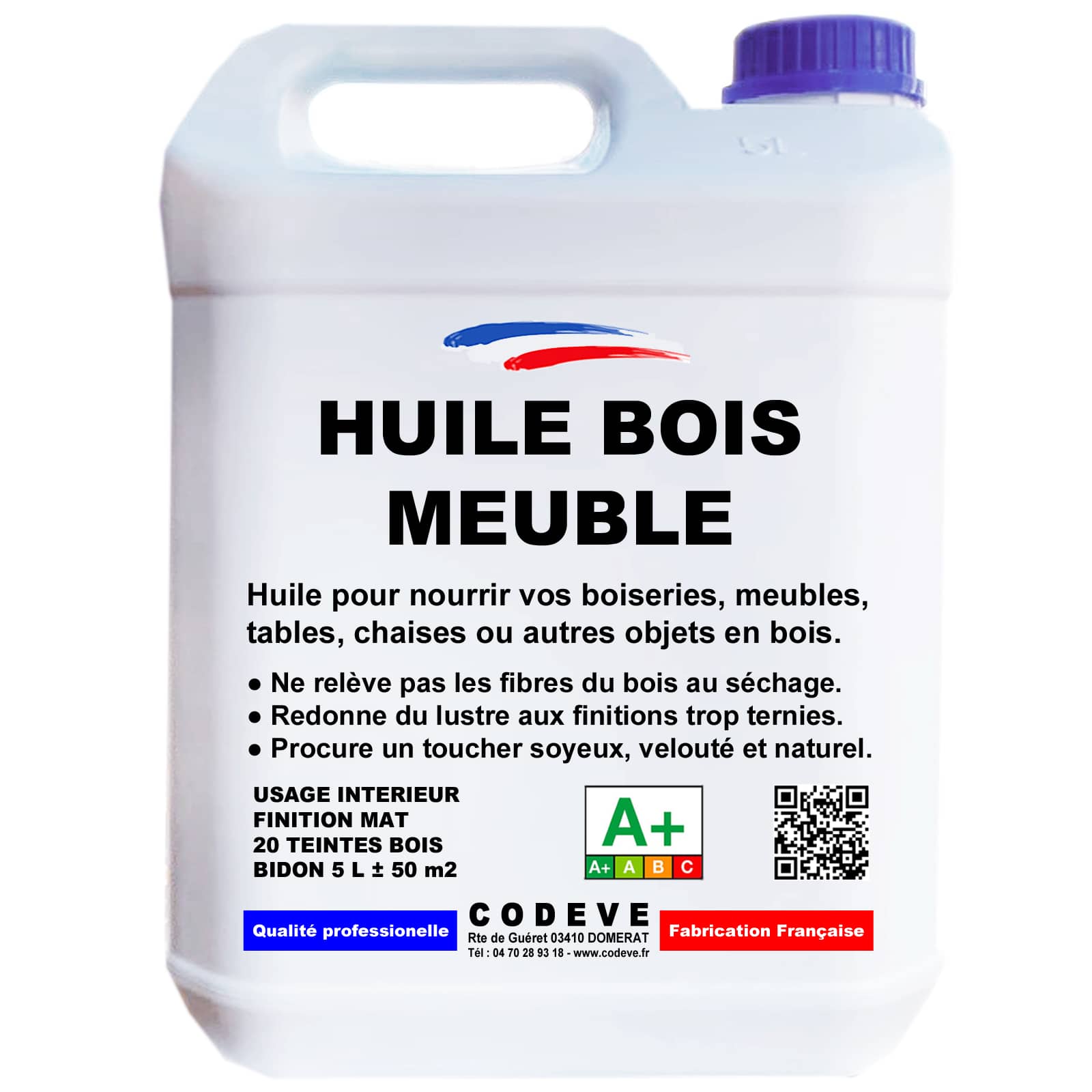 Huile Meuble 5 L Codeve Bois Pin orégon Pour La Décoration De