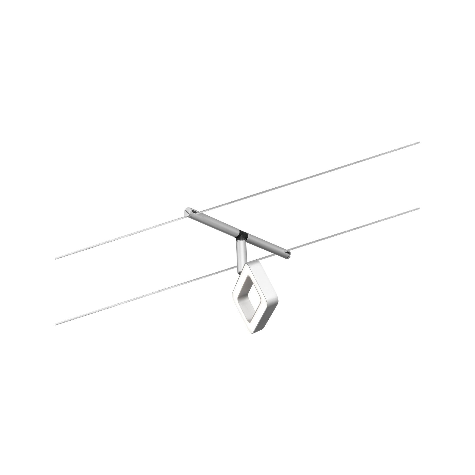 CorDuo Système sur câbles LED Frame Spot individuel 280lm 4,8W 3000K 12V Chrome mat, Chrome - 3