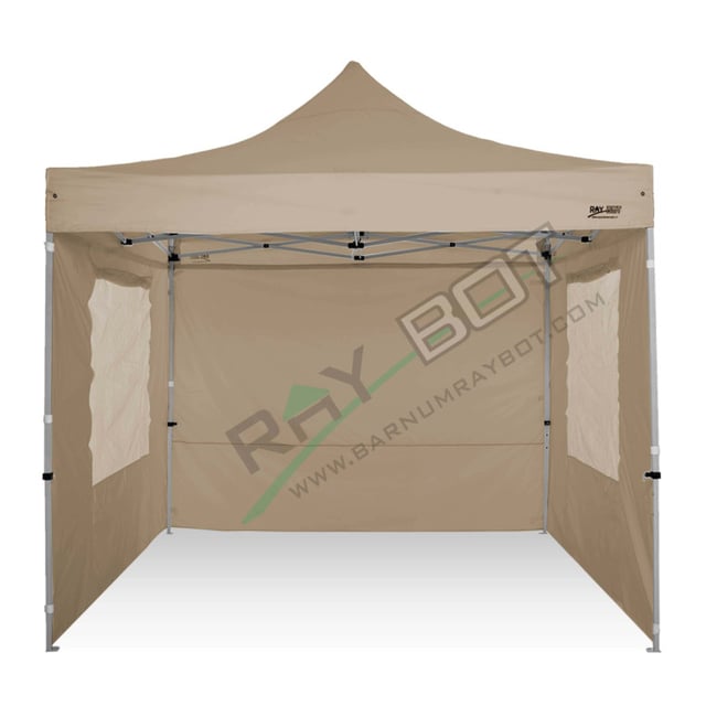 Gazebo Pieghevole 3x3 RAY BOT Ecru Professionale Con Laterali. Tessuto Impermeabile Da 350g/m in PVC. Gazebo Rapido