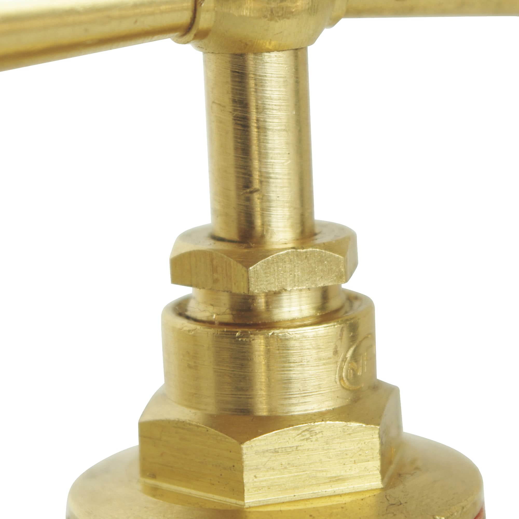 Robinet d'arrêt à potence à souder - Pour tube cuivre 14mm - Laiton brut - 3