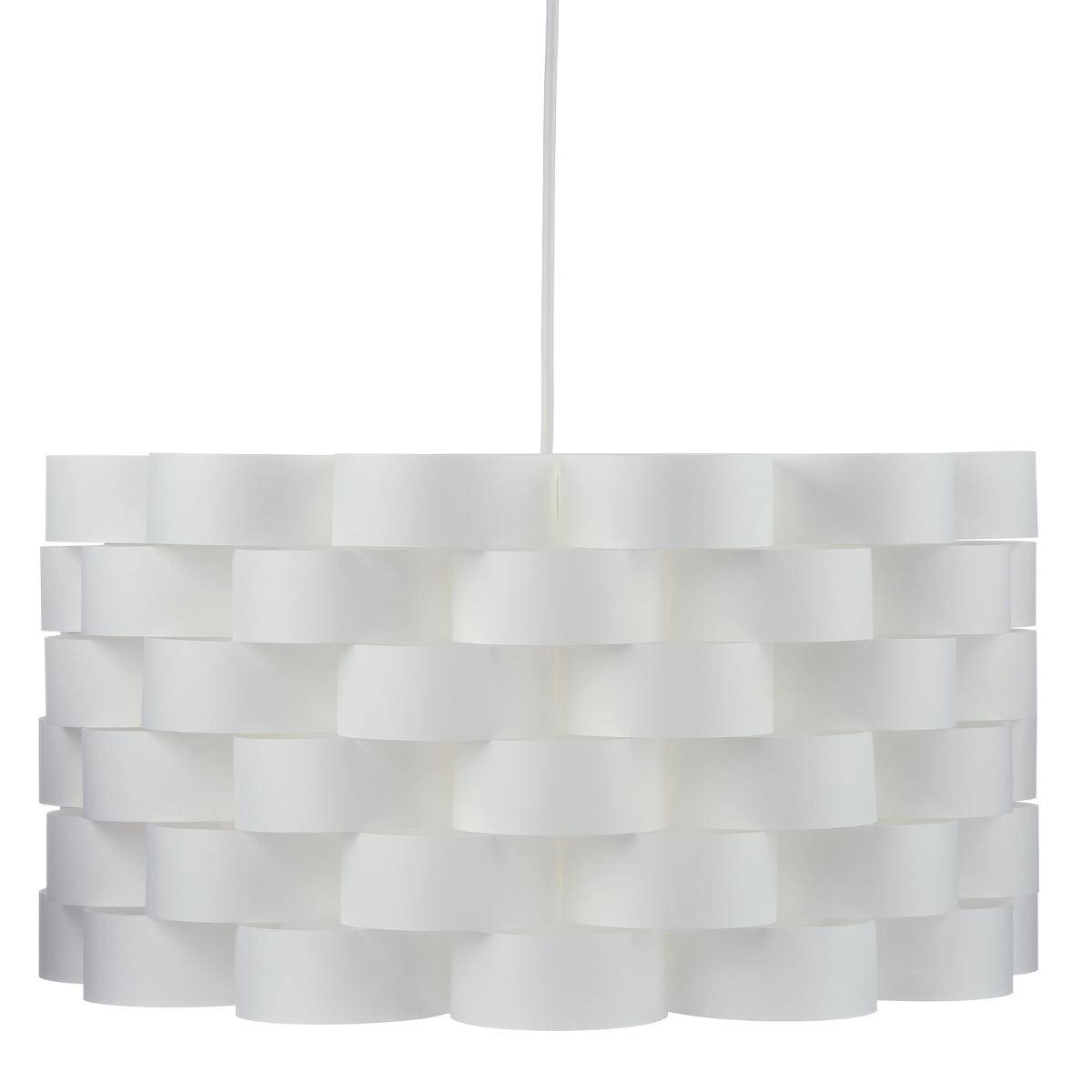Suspension Luminaire Moki Blanc - D42 Cm - Design épuré Pour Intérieur Moderne - Atmosphera