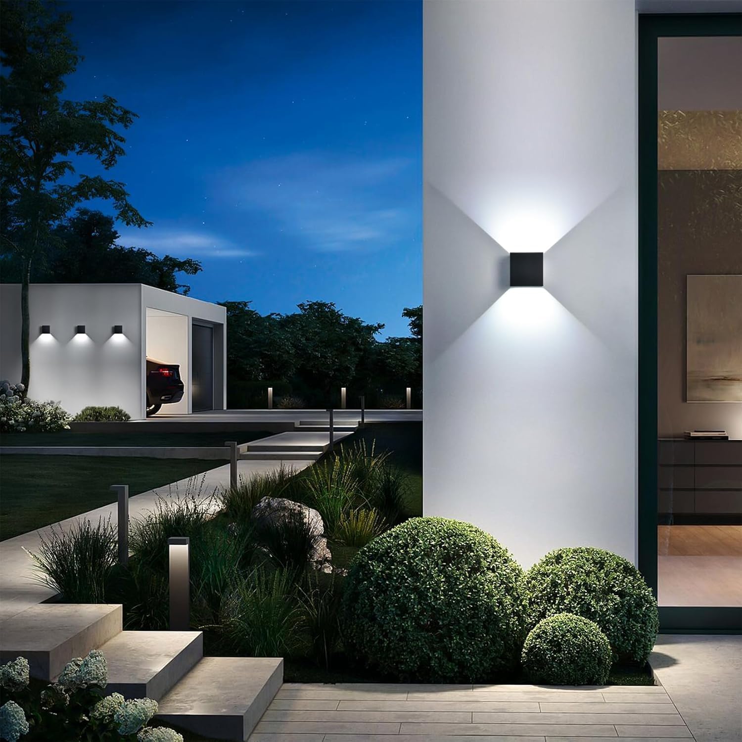 Applique LED Cubo 12W Bidirezionale, IP65 CCT, OSRAM Chip LED