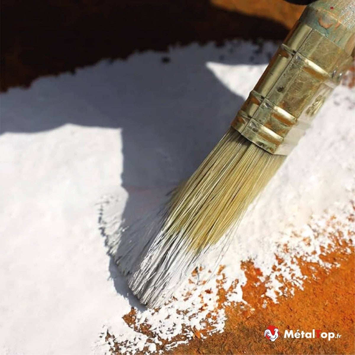 Antirouille Blanc - Metaltop - Blanc pur - RAL 9010 - Pot 1L - 3