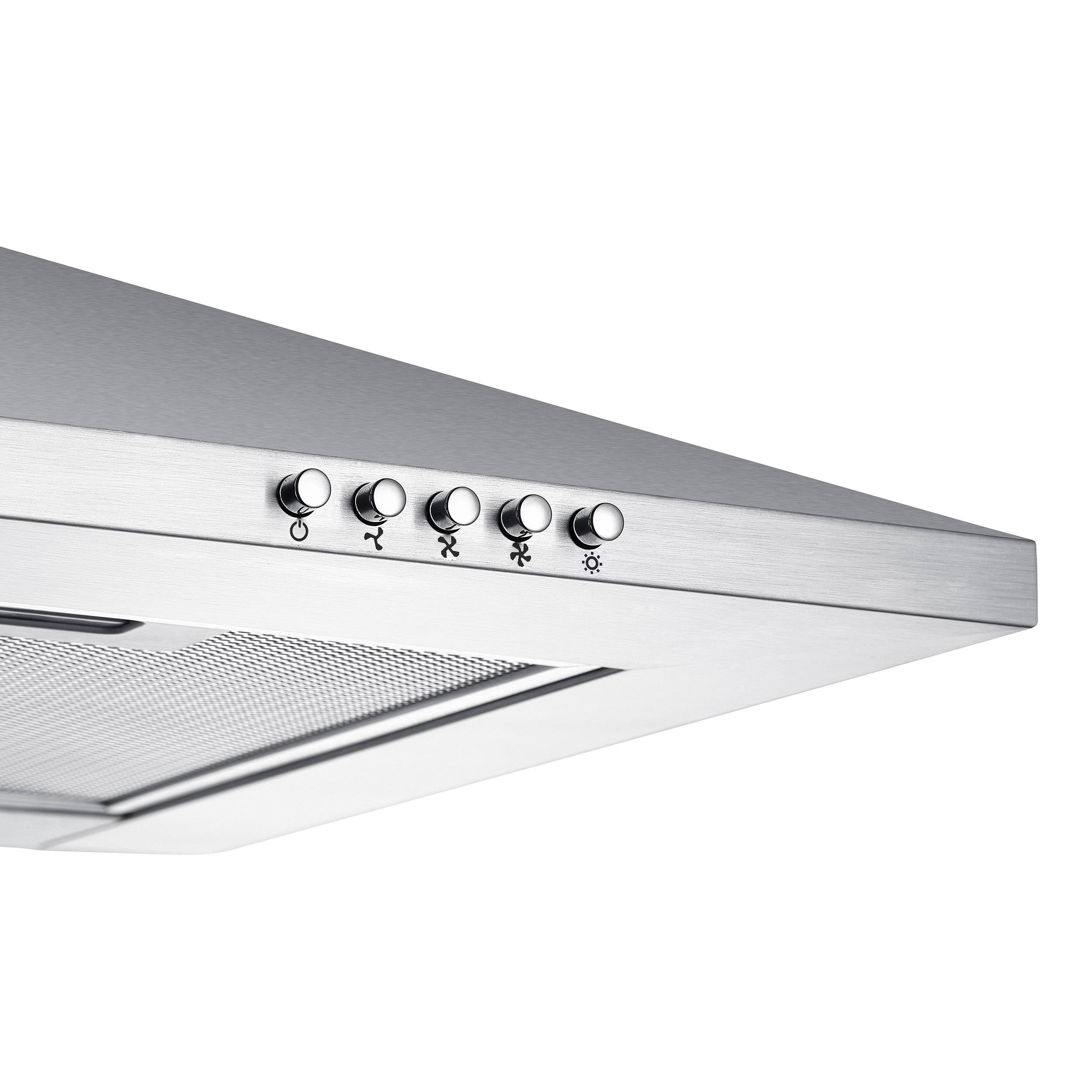 CIARRA Hotte Murale 60cm 370m3/h Classe A++ Recyclage Ou Evacuation 3 Vitesses Inox 201SS60 - 2