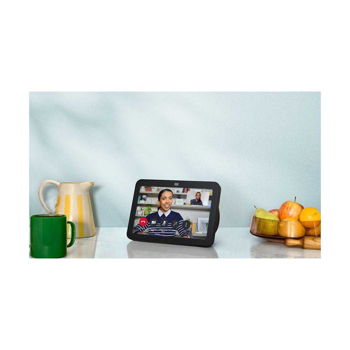 Assistant vocal AMAZON Echo Show 8 Blanc (3e gen.) - 8