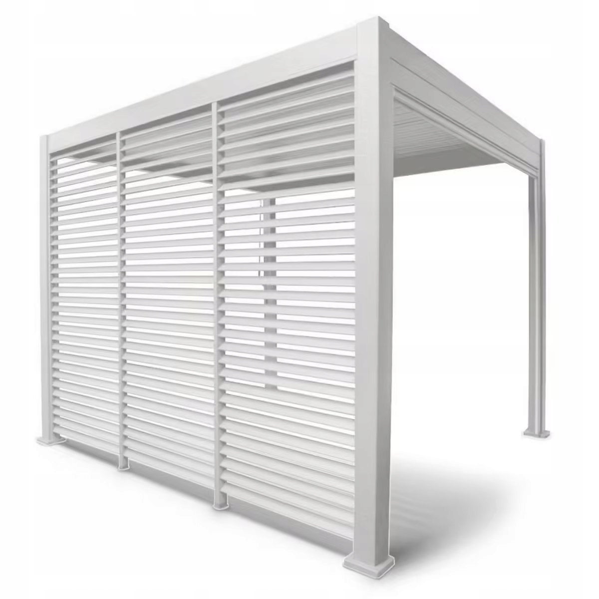 Panel żaluzjowy Gutroof 123,5 cm Żaluzja Osłona od Pergoli PREMIUM White 1 szt