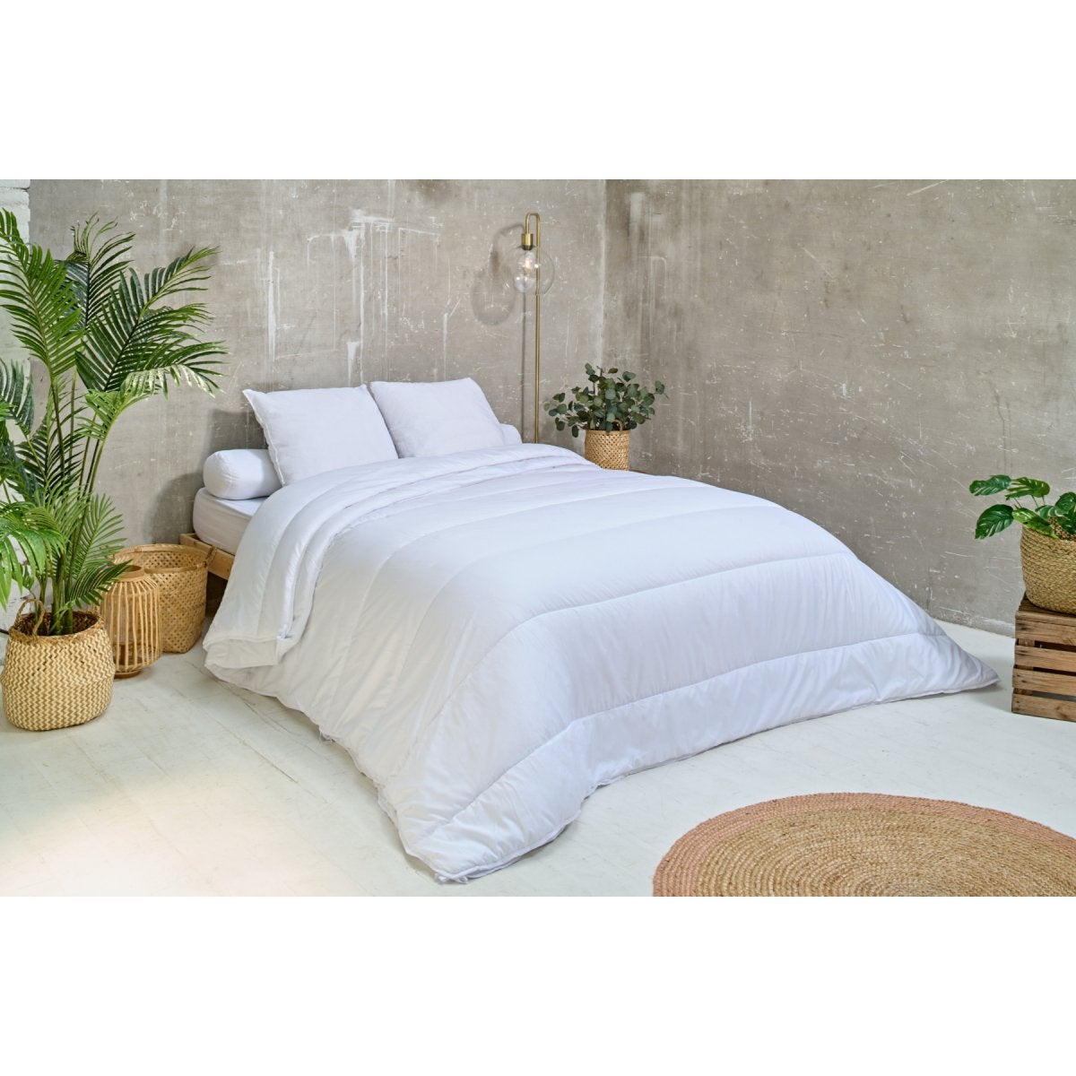 Lot de 2 oreillers mémoire de forme 60x60cm - 2