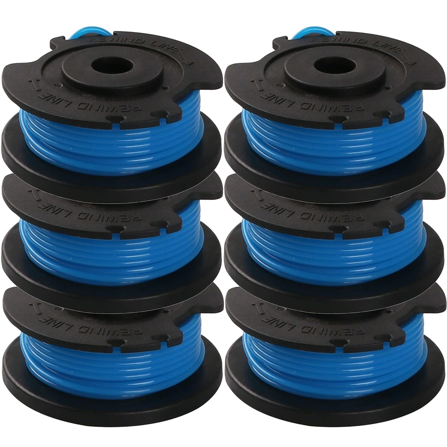 3 Bobine Filo Per Decespugliatore K&auml;rcher 2.444-016.0 &ndash; Blu, Diametro 1.6mm, Lunghezza 3.6m Cadauna