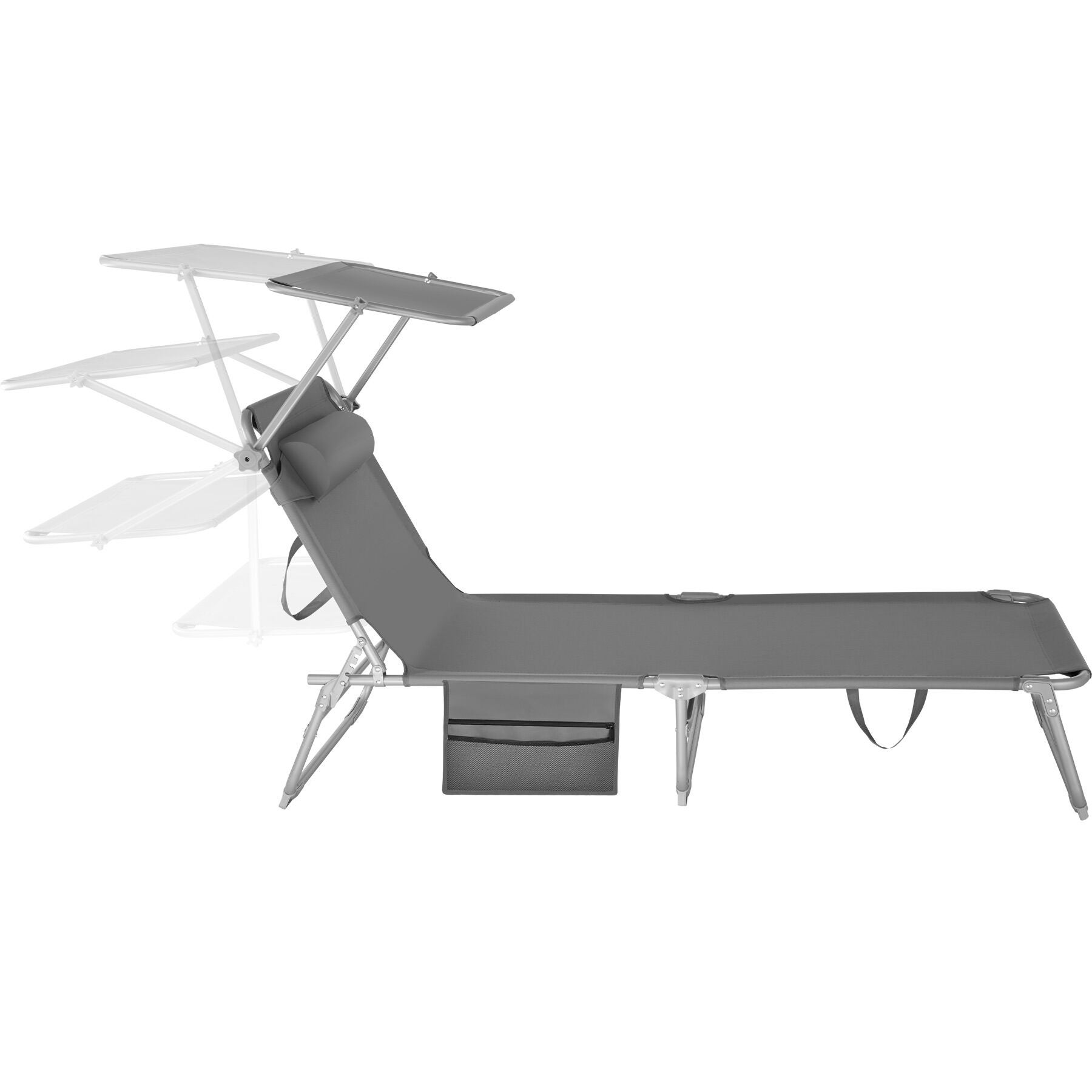 TECTAKE Conjunto de 2 tumbonas Plegable - 2