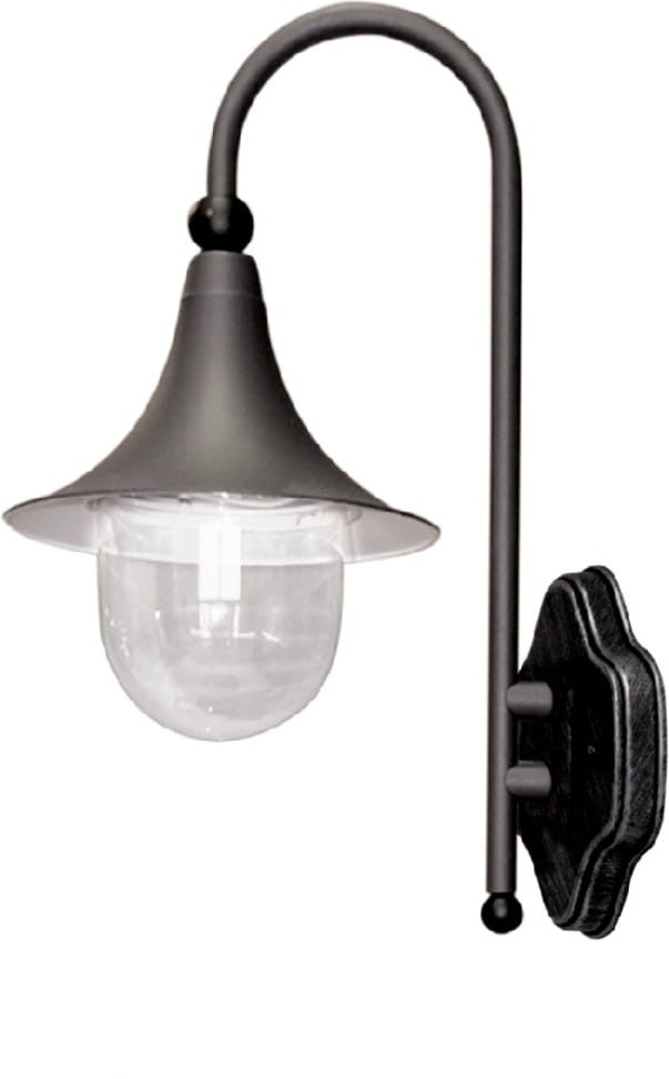 Kinkiet zewnętrzny BOSTON czarny 1xE27x60W wym:52x26x37cm IP44 Kaja